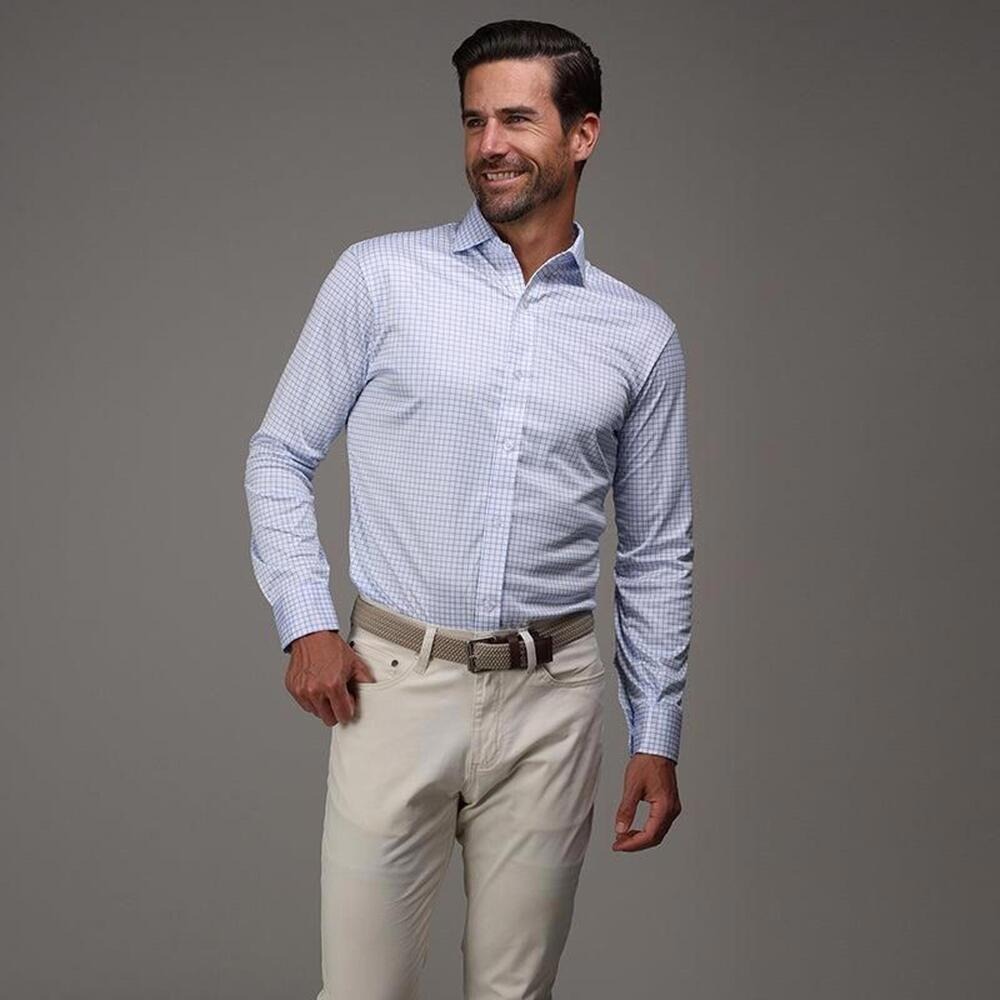 Collars & Co. NWOT Quattro Flex Dress Shirt Semi-Spread Collar - Size Small - Picture 3 of 5